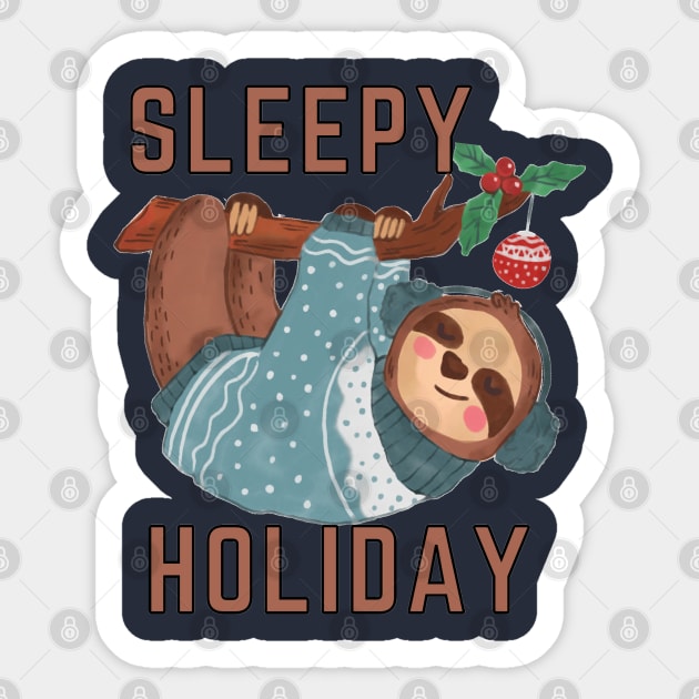 Happy winter - Sleepy holiday Sticker by Octagon